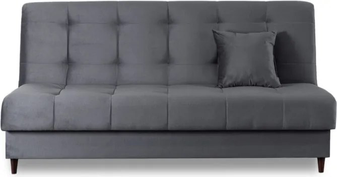 Sofa z Funkcją Spania LIMA Rozkładana Wersalka Dwuosobowa Szara Nowoczesna do Salonu