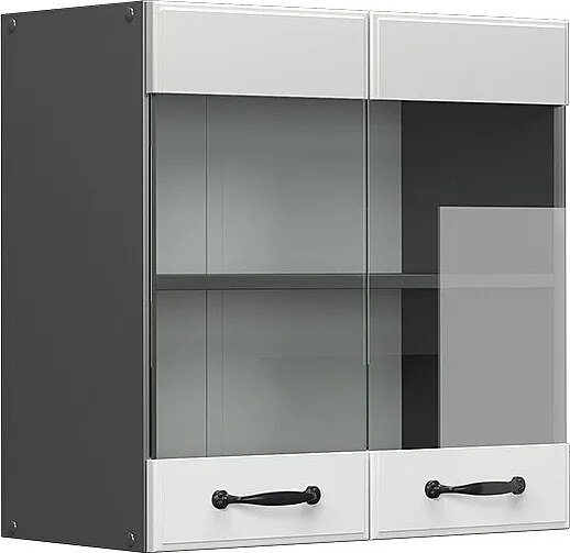 Szklana szafka kuchenna biały domek wiejski 60x31x60 r-line