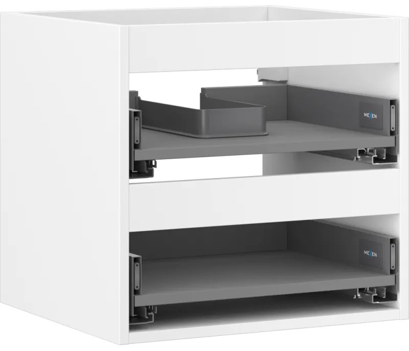 Mexen Box-A korpus szafki podumywalkowej 50 cm, 2 szuflady, biały mat - 91AX0-0500-470-2-01