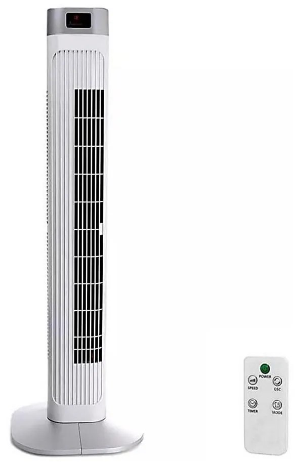 Wentylator kolumnowy ze wskażnikiem temperatury z pilotem 55W/230V