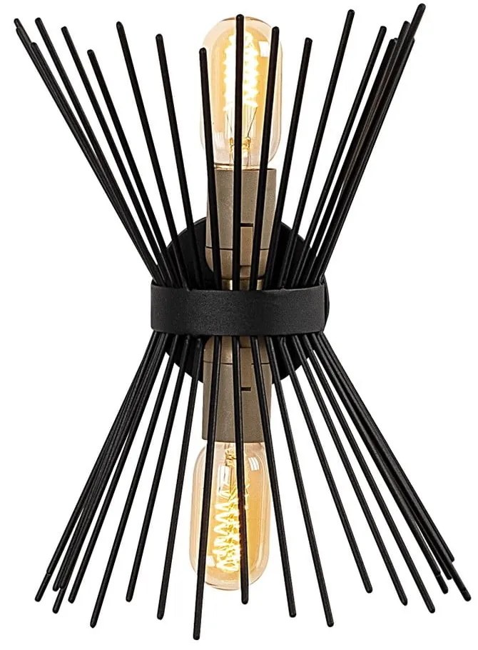 Czarny metalowy kinkiet Opviq lights Glykera