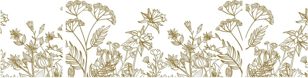 Obraz - Kwiaty polne (170x50 cm)
