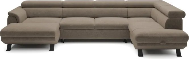 Narożnik RAVEN XL wolnostojący z funkcją spania tkanina Artico 37433 Beżowy WERSAL