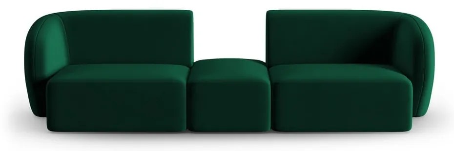 Zielona aksamitna sofa 246 cm Paolo – Milo Casa