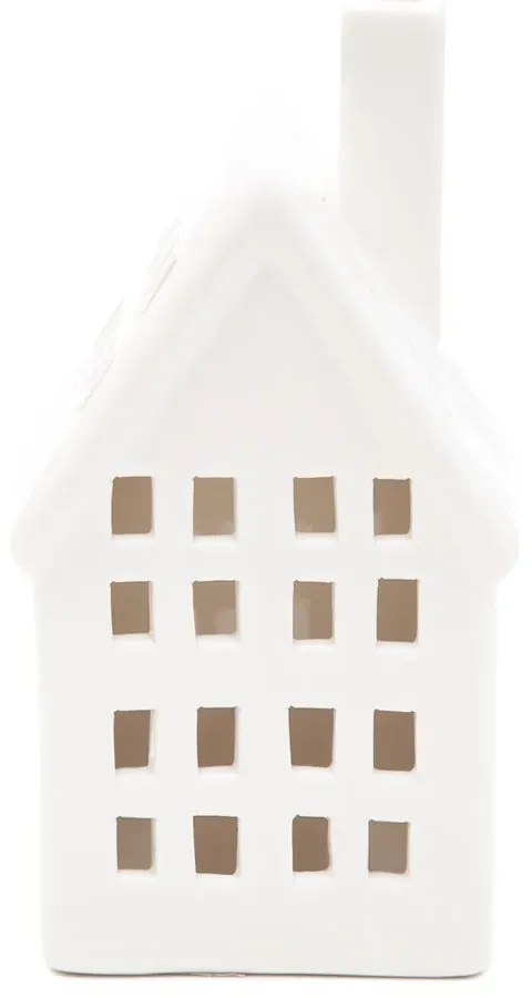 Lampion COZY HOME domek z ledem 7,6x5,8x14,8cm HOMLA