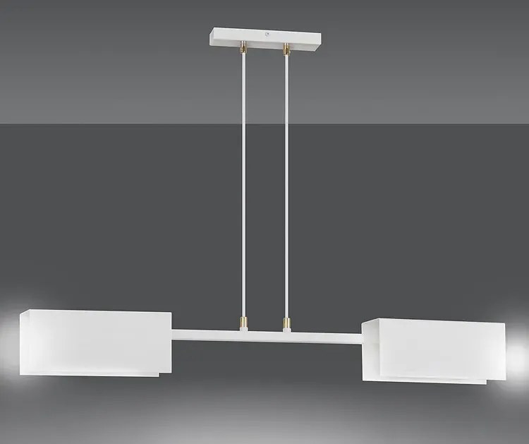 Biała loftowa lampa wisząca z regulacją - D018 E6-F35