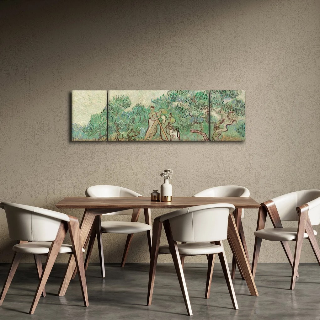 Obraz - Vincent van Gogh, The Olive Orchard, reprodukcje (170x50 cm)