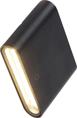 Nowoczesna lampa ścienna zewnętrzna czarna 11,5 cm z LED IP65 - Batt