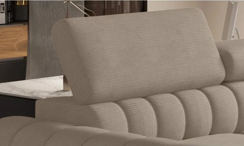 Narożnik NAVAS L z funkcją spania w tkaninie CURIO 11 WERSAL