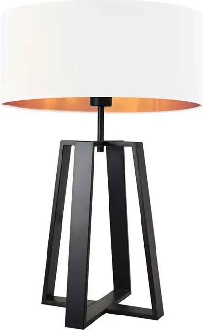 Lampa stołowa glamour na czarnym stelażu - K6-H02
