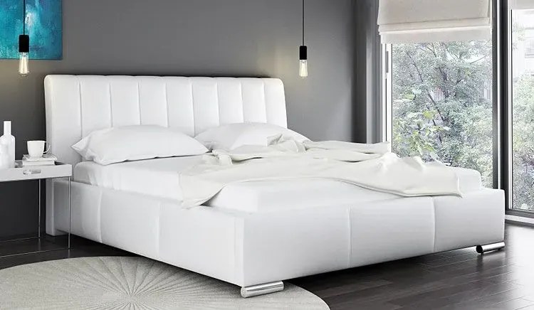 Tapicerowane łóżko z pojemnikiem Fato 2X 160x200 - 44 kolory