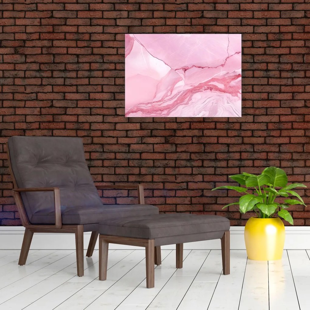 Obraz - Różowy marmur (70x50 cm)