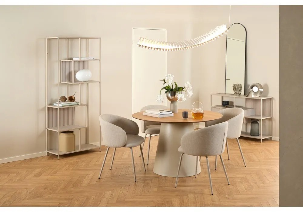 Okrągły stół z blatem w dekorze dębu ø 120 cm Soli – Actona