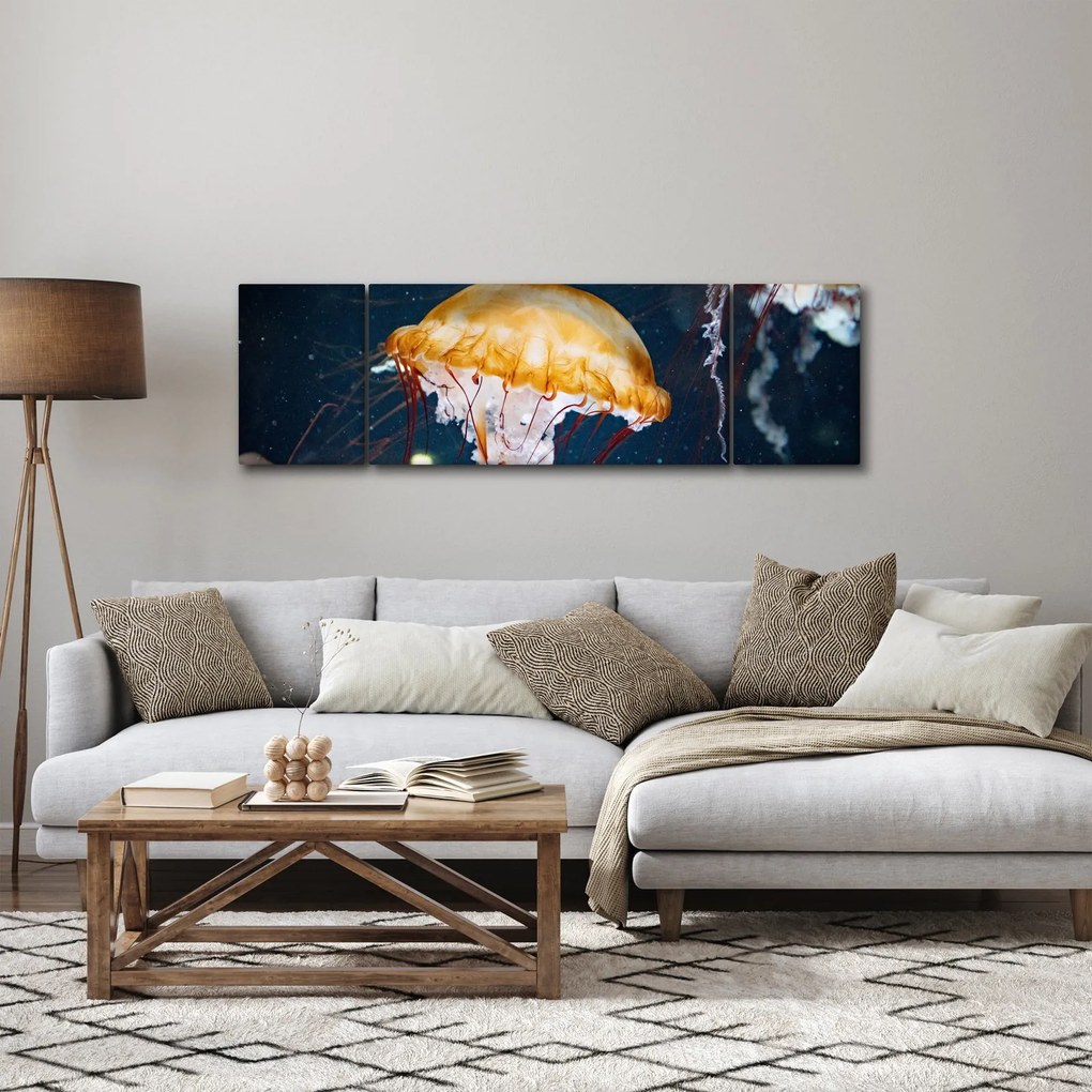 Obraz meduzy (170x50 cm)