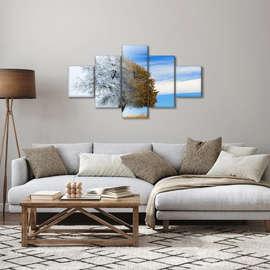 Obraz - Zmiana pór roku (125x70 cm)