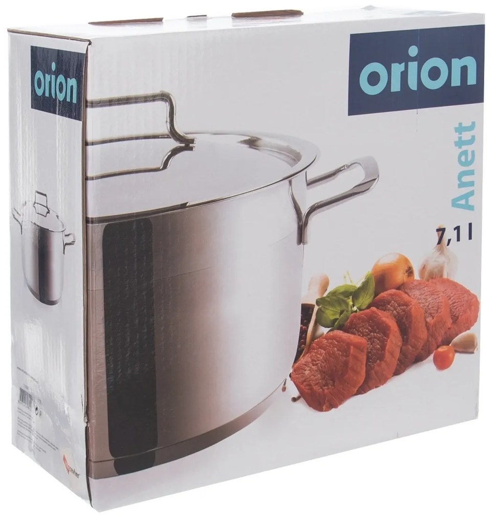 Orion Rondel ze stali nierdzewnej z pokrywką Anett 7,1 l, 7,1 l
