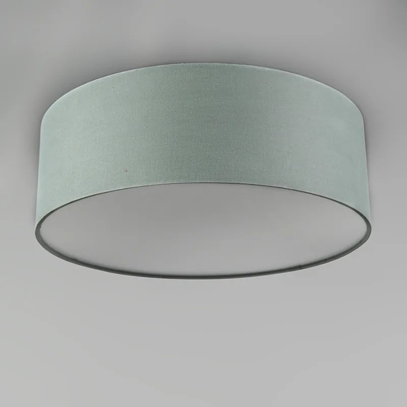 Lampa sufitowa zielona 30 cm z LED - Drum LED