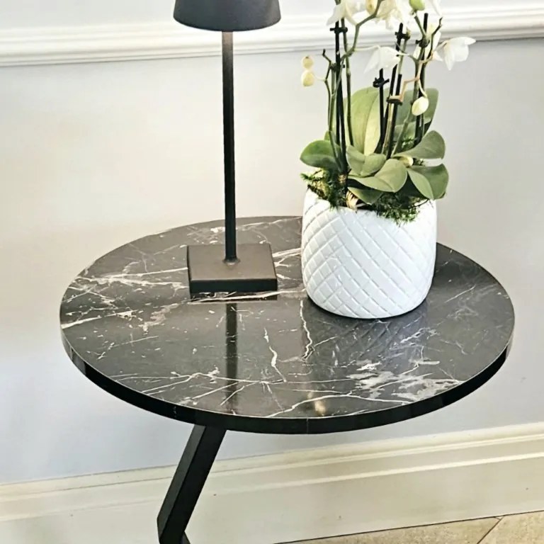 Stolik boczny, kawowy, kolor czarny