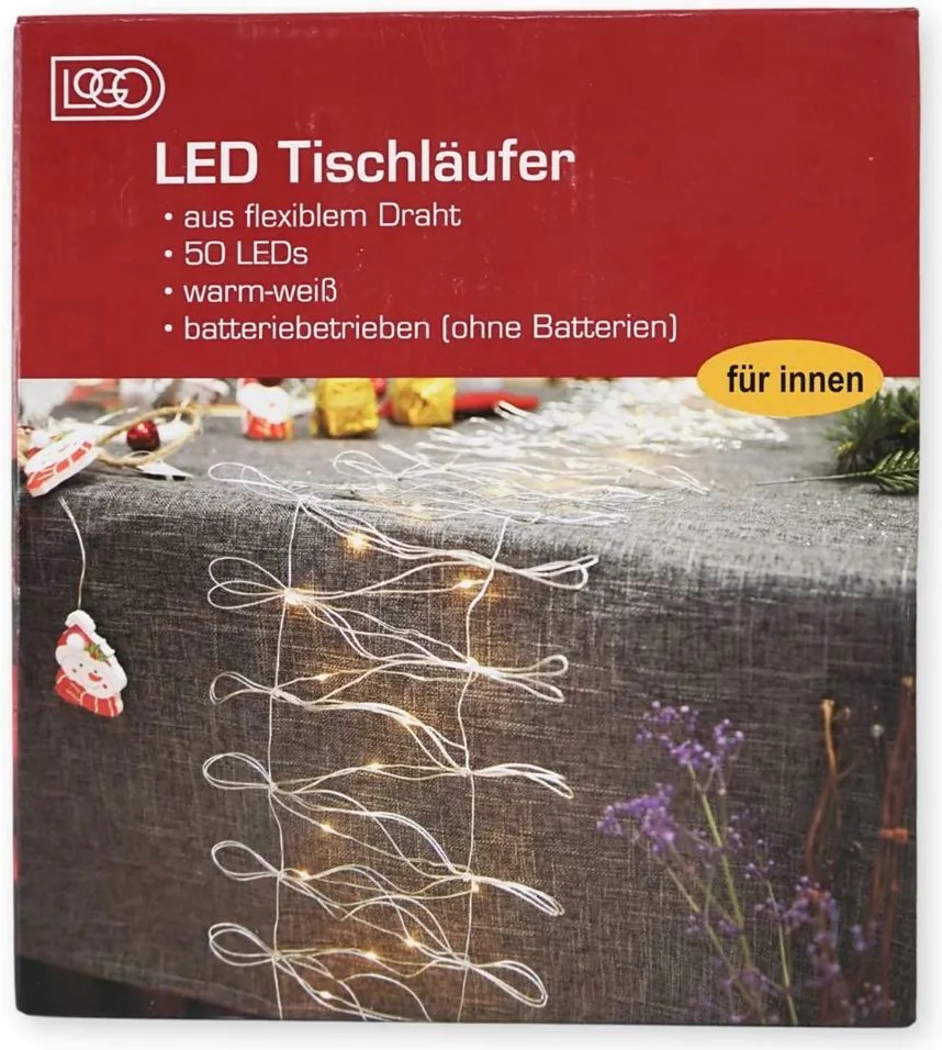 Bieżnik świąteczny 50 diod LED