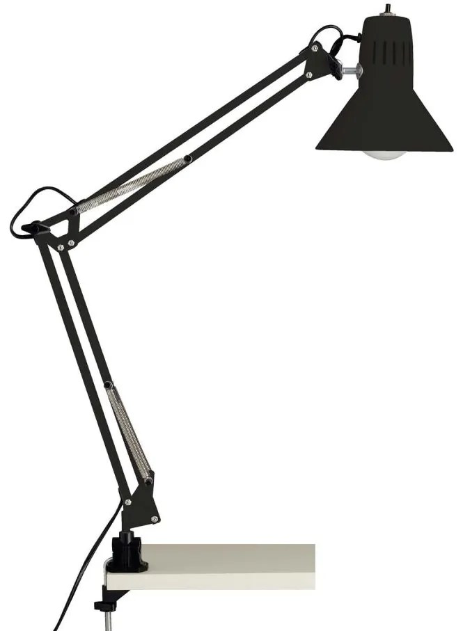 Brilliant - HOBBY lampka biurkowa z klipsem 1xE27/40W/230V czarna