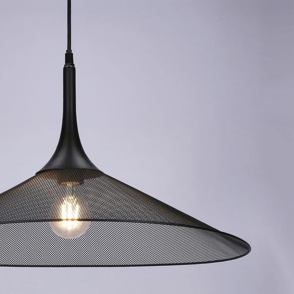 Lampa wisząca z tekstylnym kloszem ø 50 cm Kiruna – Candellux Lighting