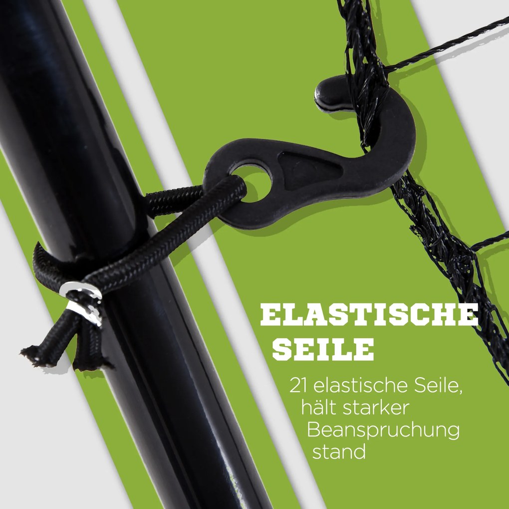 HOMCOM Odbijacz Baseballowy z Wieloletnią Wytrzymałością, Metalowa Rama, Zielona Strefa Trafienia, 174W x 123S x 90G cm