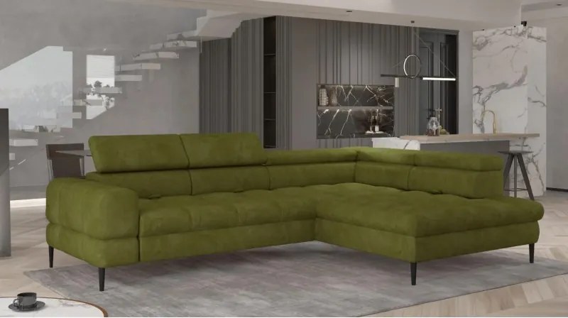 Narożnik VOSS L układ L z funkcją spania i pojemnikiem WERSAL