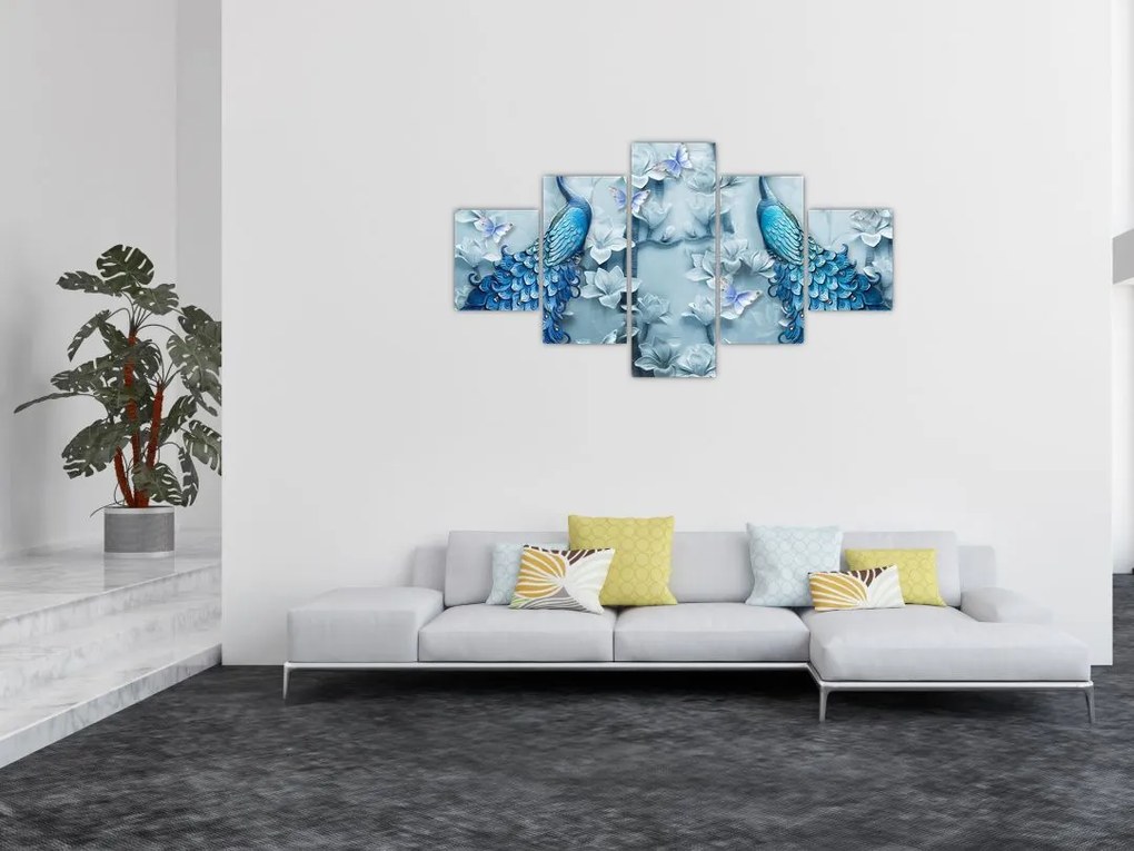 Obraz pawi (125x70 cm)