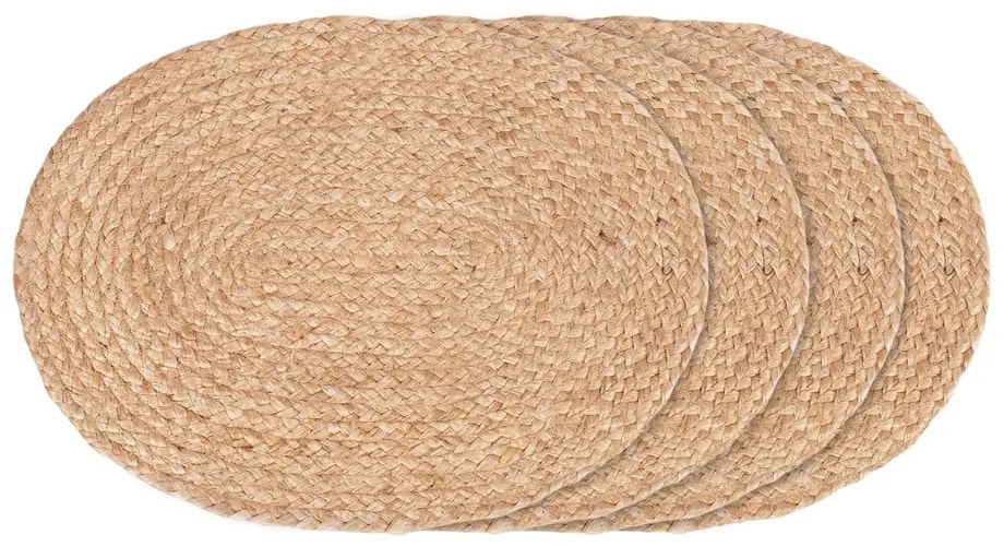 Maty stołowe zestaw 4 szt. z juty 35x45 cm Bombay – House Nordic