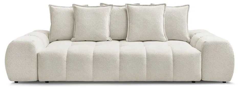 Biała sofa z tkaniny szenilowej 278 cm Everest – Bobochic Paris