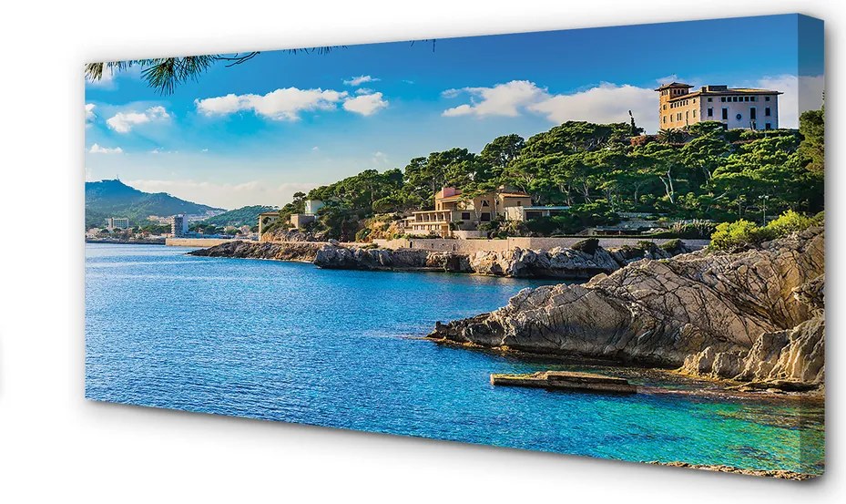 Fotoobraz na płótnie Górzyste Wybrzeże nad Morzem