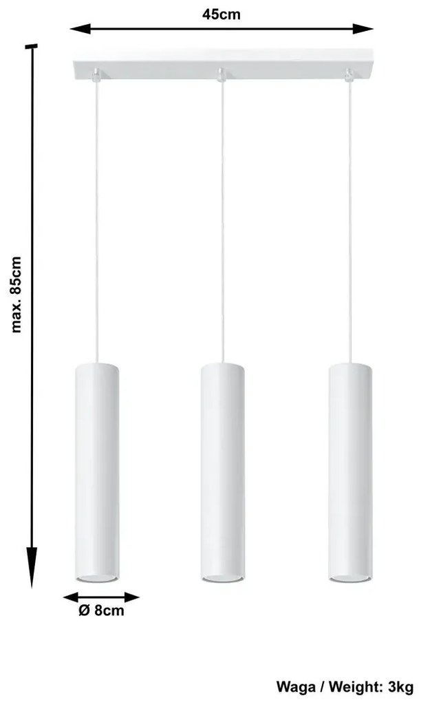 Potrójna lampa wisząca S4-M00