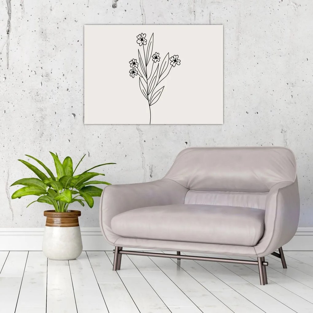 Obraz na szkle - Meadow Flower N⁰1 (70x50 cm)
