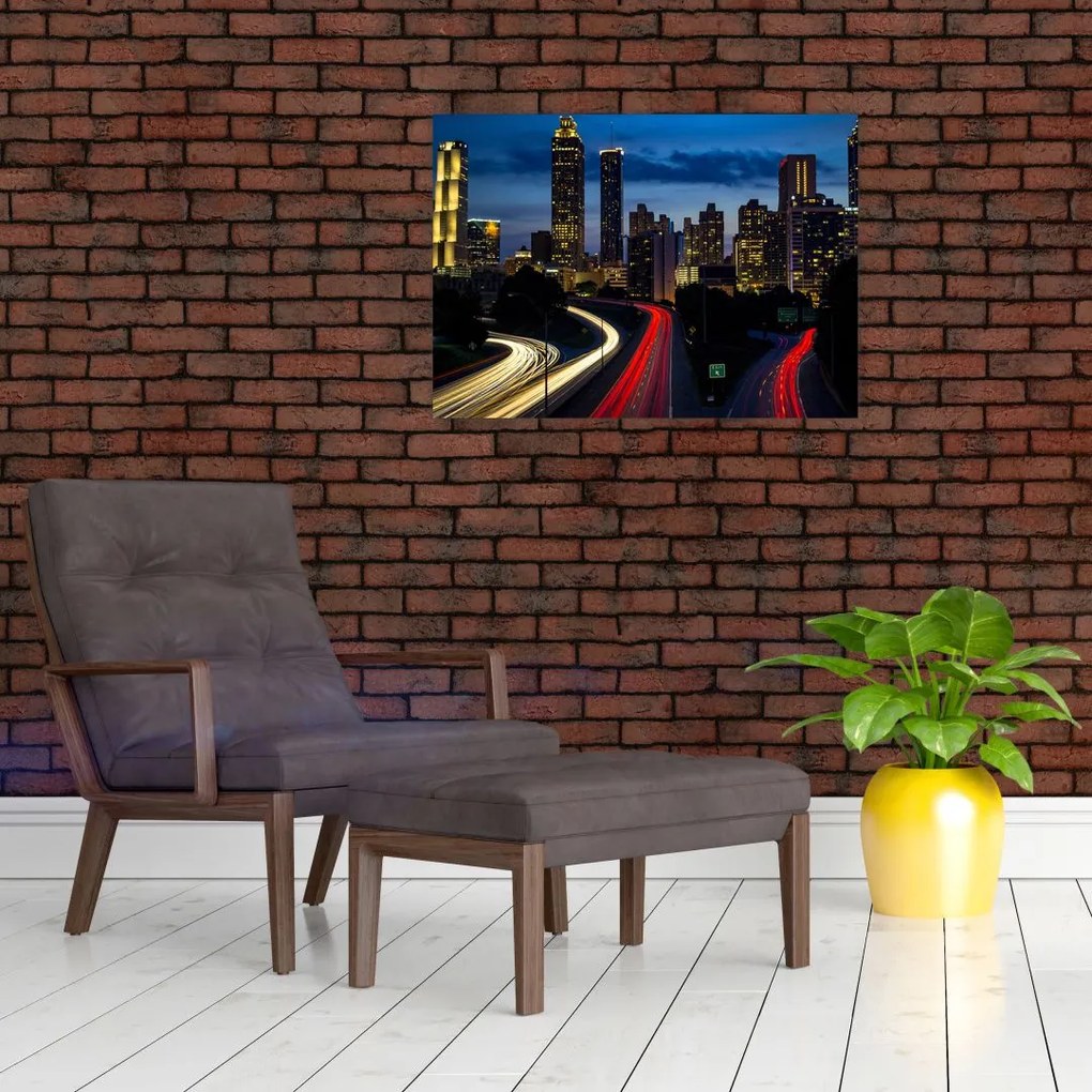 Obraz - Miasto nocą (70x50 cm)