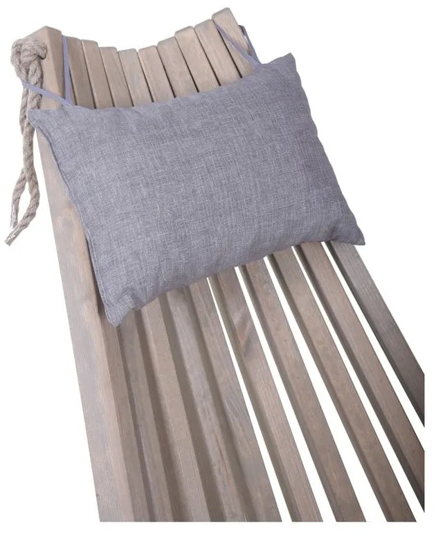 Szary drewniany fotel ogrodowy Falun – Garden Pleasure