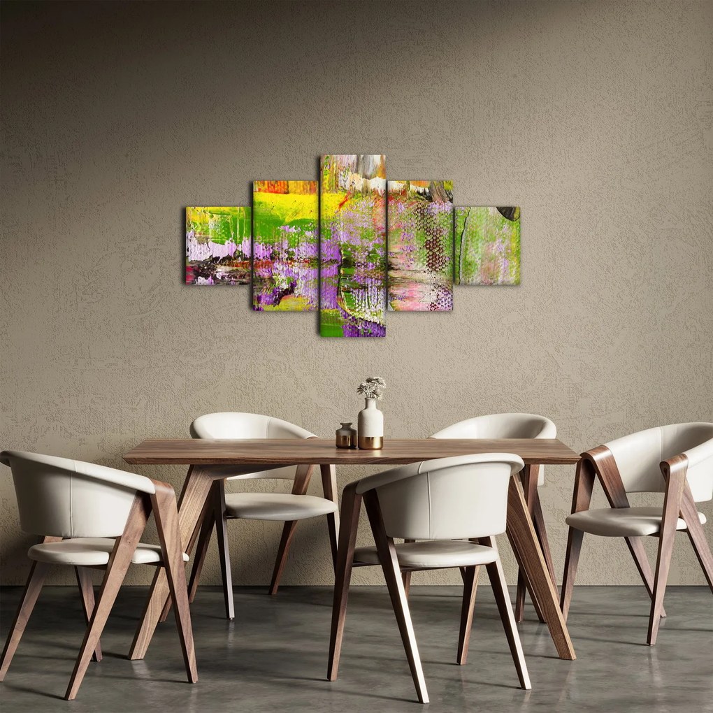 Obraz abstrakcji - malarstwo (125x70 cm)