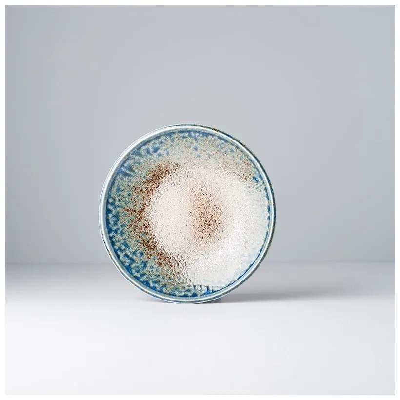 Beżowo-niebieski talerz ceramiczny MIJ Earth &amp; Sky, ø 20 cm