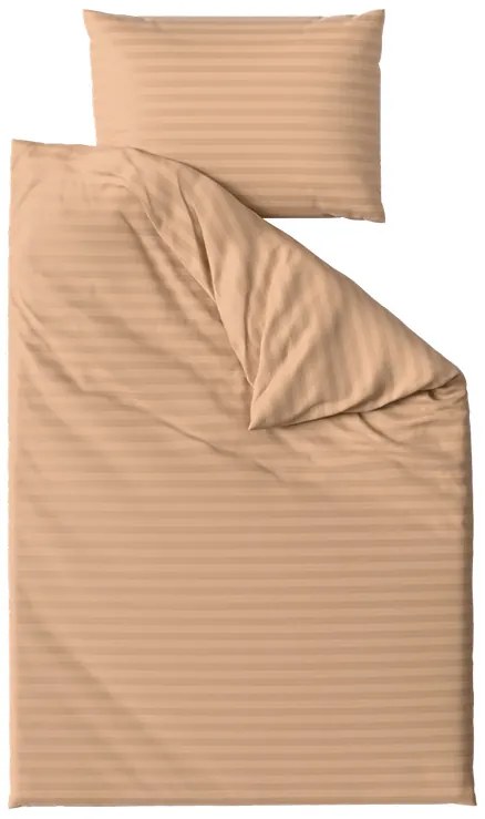 PrzytulneMieszkanie.pl PrzytulneMieszkanie.pl Hotelowa pościel z mikrofibry JASMINE brązowa - pasek 2 cm Rozmiar pościeli: 70 x 90 cm | 140 x 220 cm