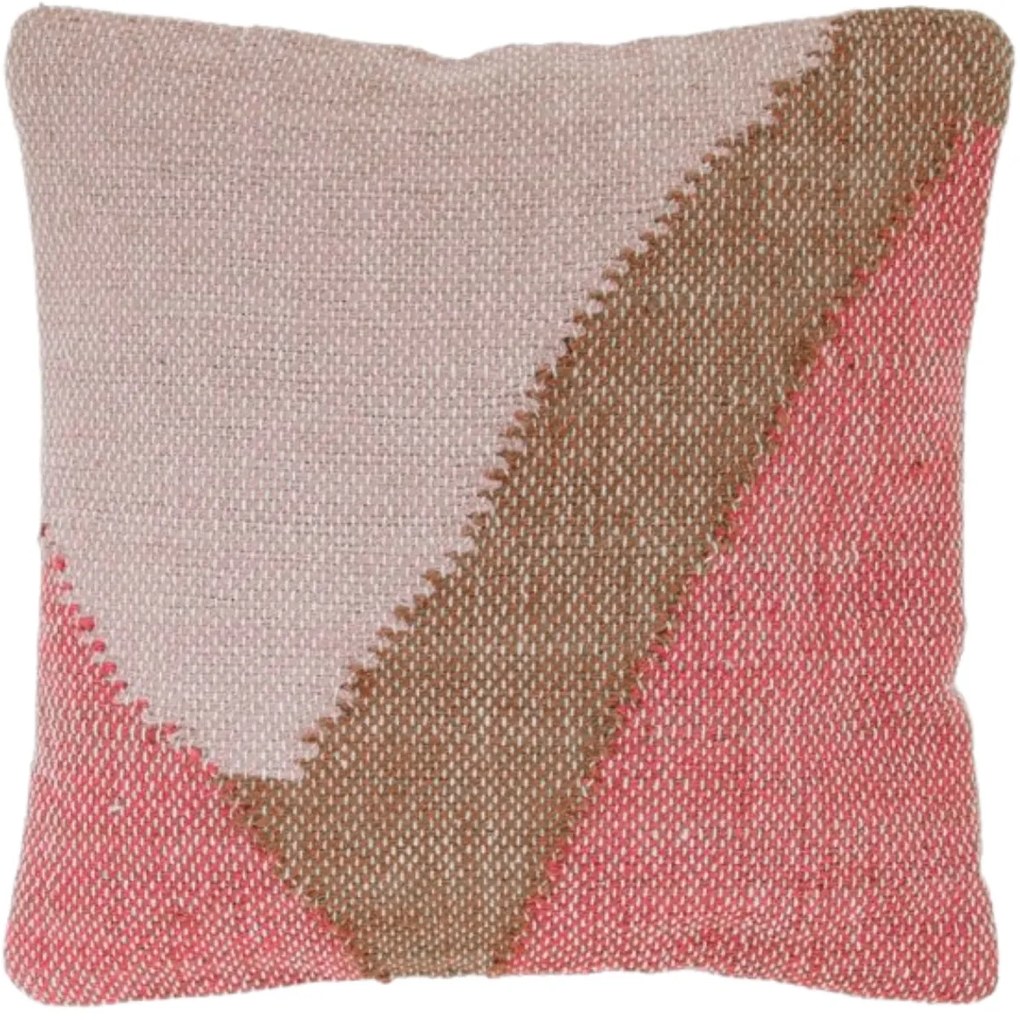 Dekoracyjna poduszka VETO 45x45 cm, różowa