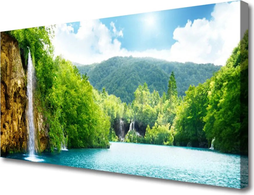 Obraz canvas Harmonijny Krajobraz Alpejski