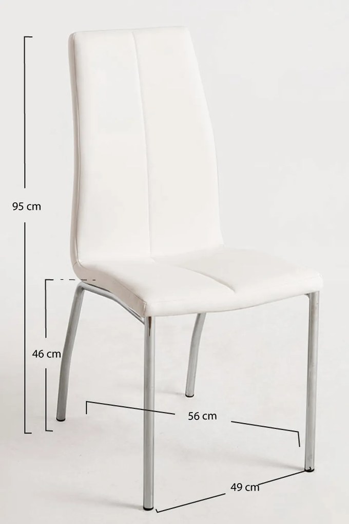 Zestaw 4 Krzese Humi Ekoskóra