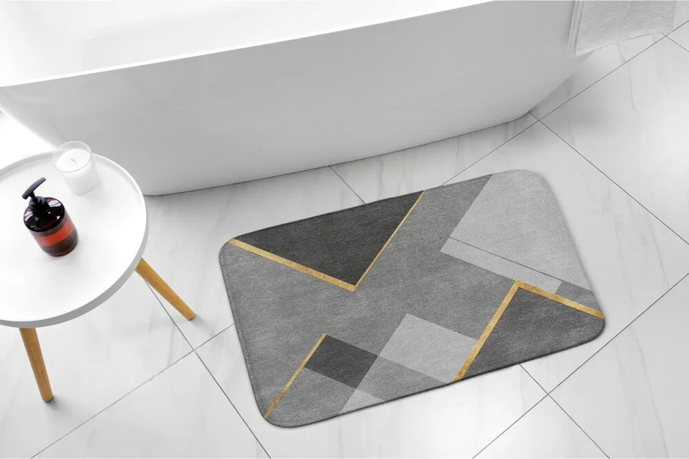Dywanik łazienkowy antypoślizgowy Dywanik łazienkowy antypoślizgowy Geometryczne wzory