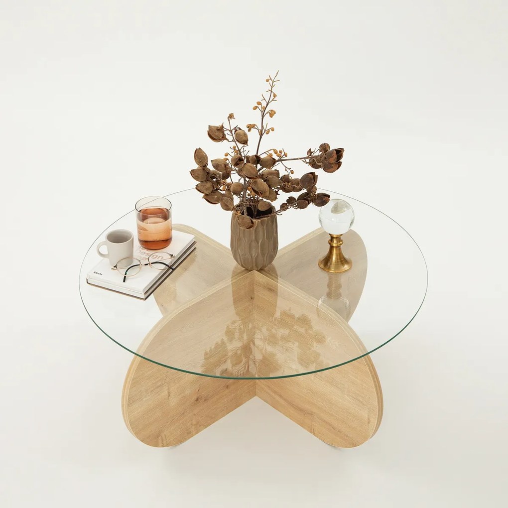 Stolik kawowy Bubble Sapphire Oak