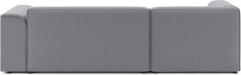 Jasnoszary narożnik (lewostronny/z szezlongiem) Merid – Ropez