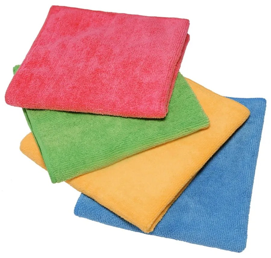 Zestaw 4 ściereczek z mikrofibry Vileda Colors, 30 x 30 cm