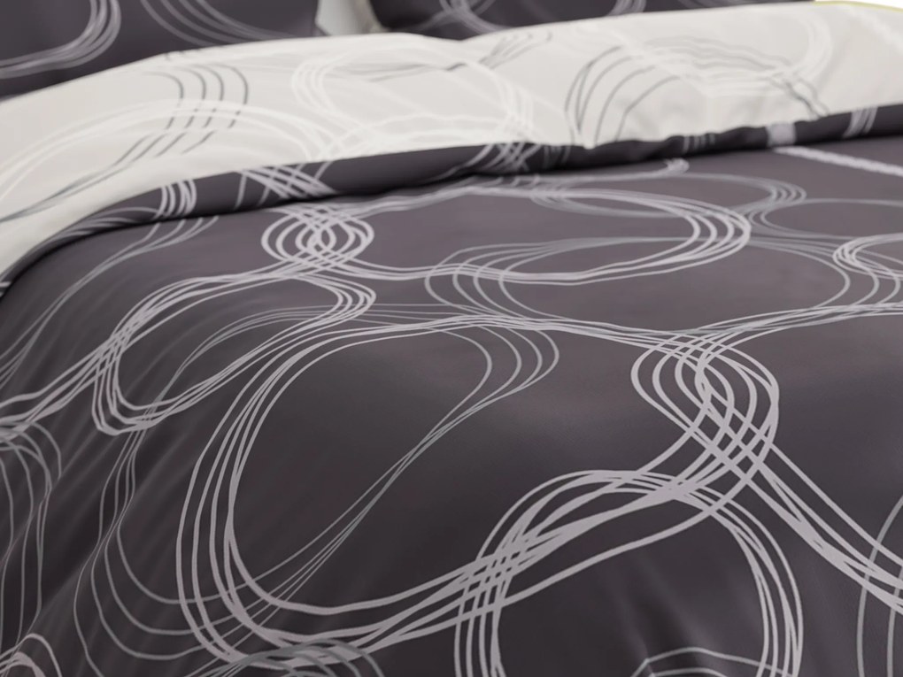 PrzytulneMieszkanie.pl PrzytulneMieszkanie.pl Bawełniana pościel BUBBLES BLEND czarna Rozmiar pościeli: 70 x 90 cm | 140 x 200 cm