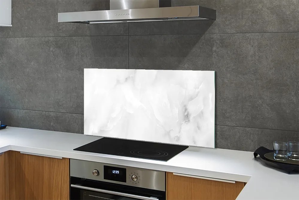 Szkło do Kuchni na Ścianę Ceramiczna Tekstura Marmuru