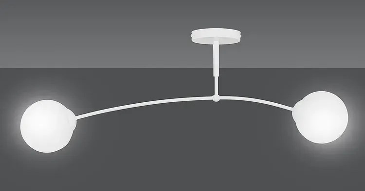 Biała nowoczesna lampa sufitowa - D070 Veres