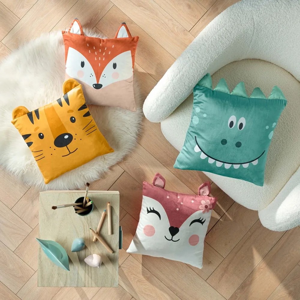 Aksamitna poduszka dziecięca 40x40 cm Roxy – douceur d'intérieur