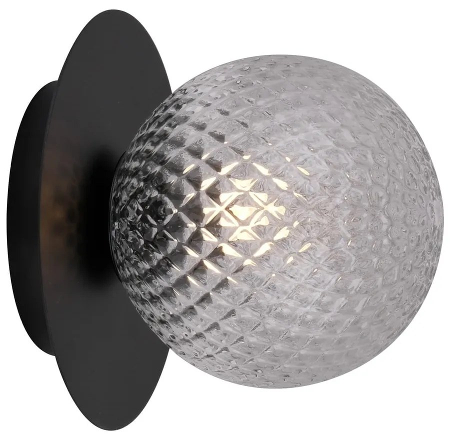 Czarna lampa sufitowa SULION Musa, ø 14 cm